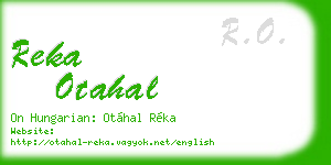 reka otahal business card